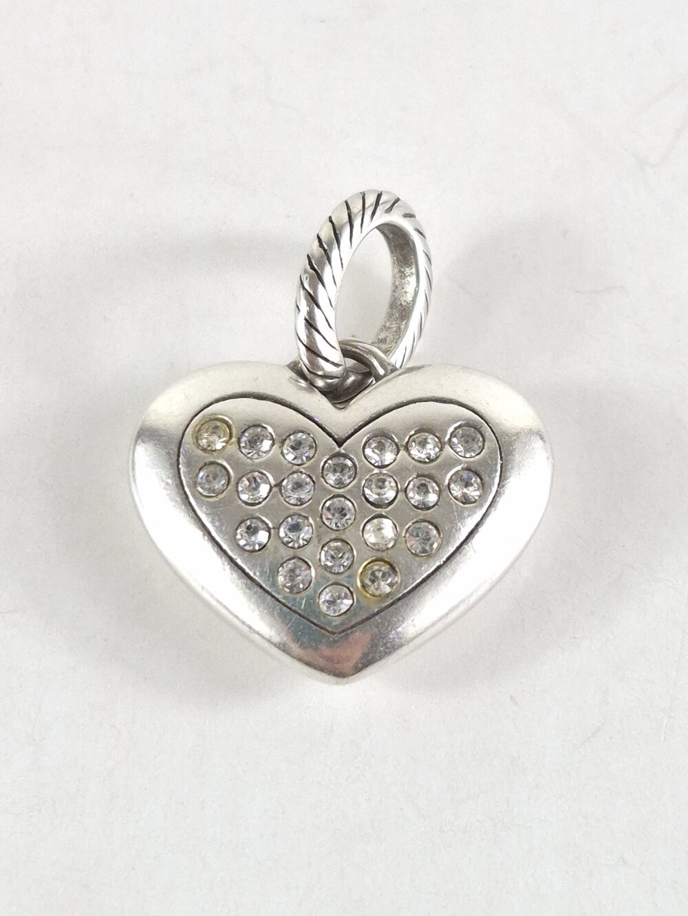Brighton Amore Crystal Heart Charm